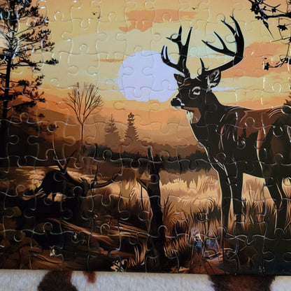 Deer Wilderness 120 PC Handmade Jigsaw Puzzle