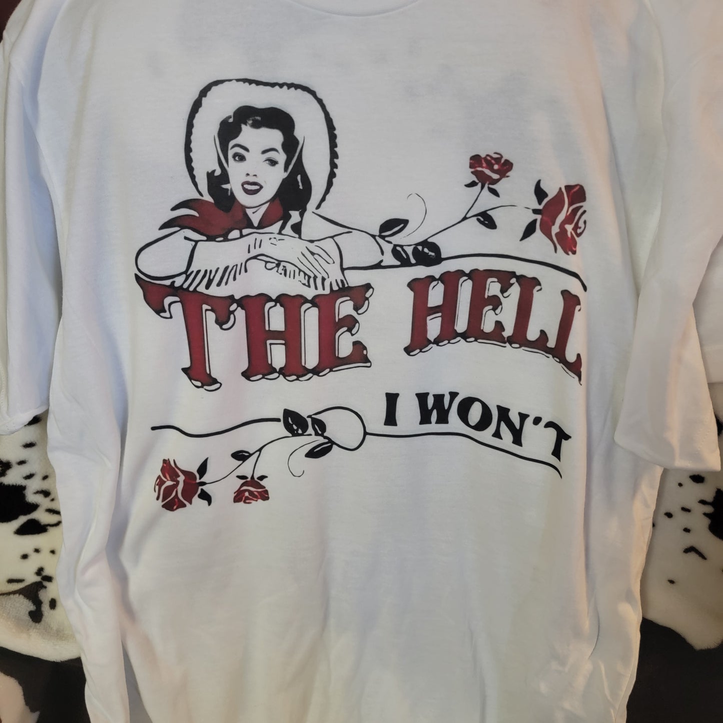 The Hell I Want Western Graphic Tee Shirt