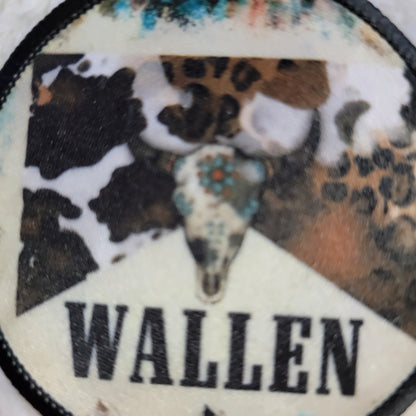 Morgan Wallen Bull Skull Hat Patch