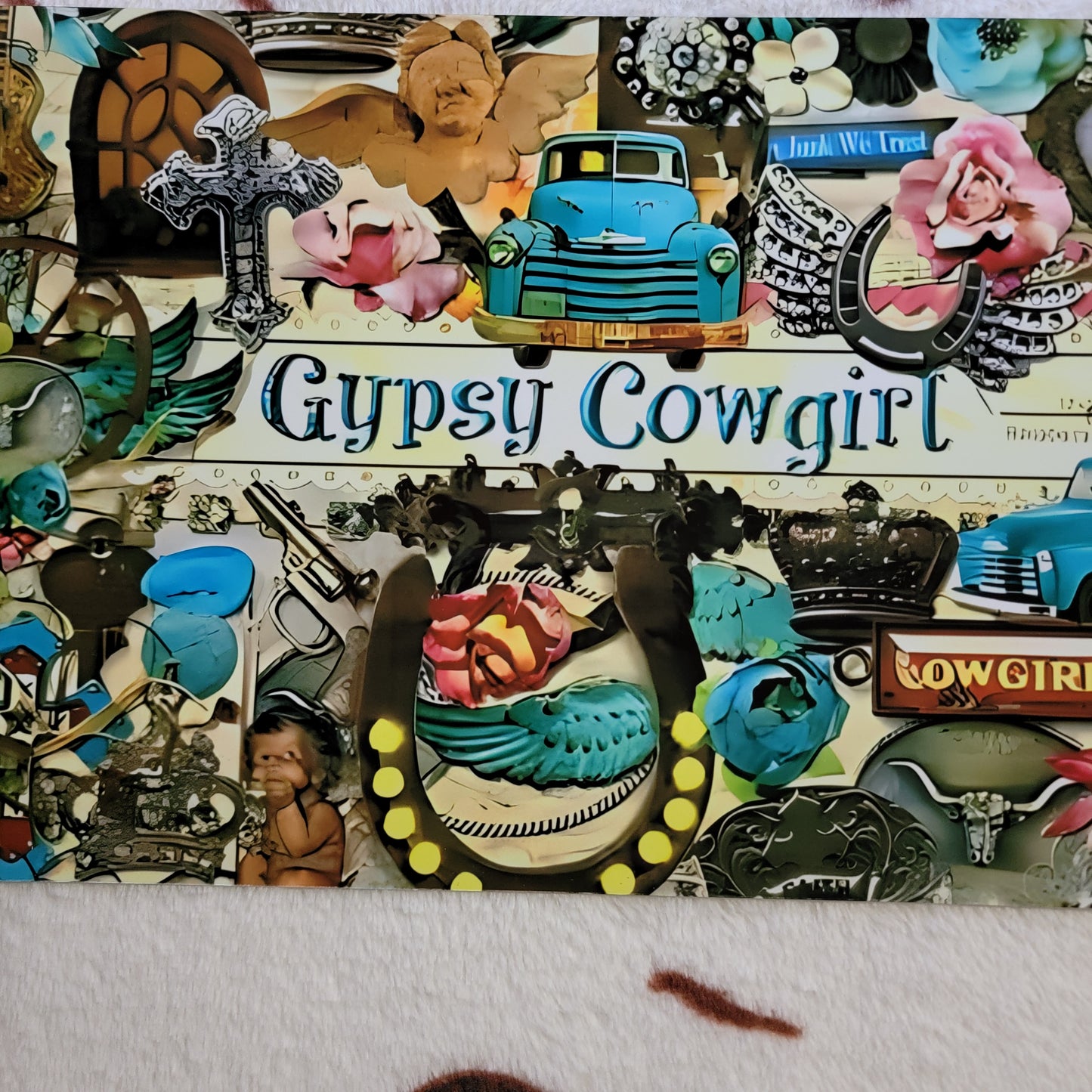 Gypsy Cowgirl Metal Sign