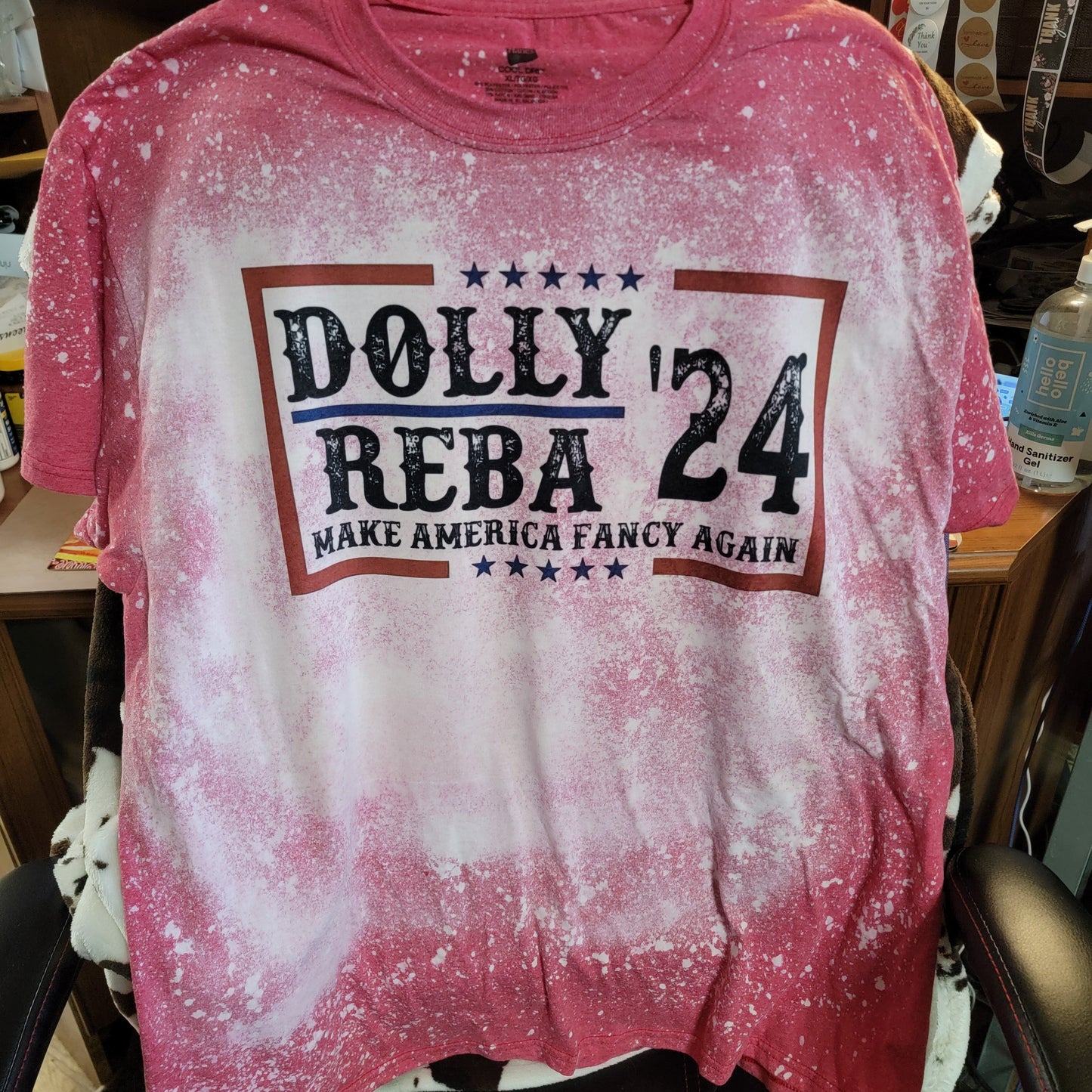 Dolly Reba 2024 Bleached Short Sleeve T-Shirt