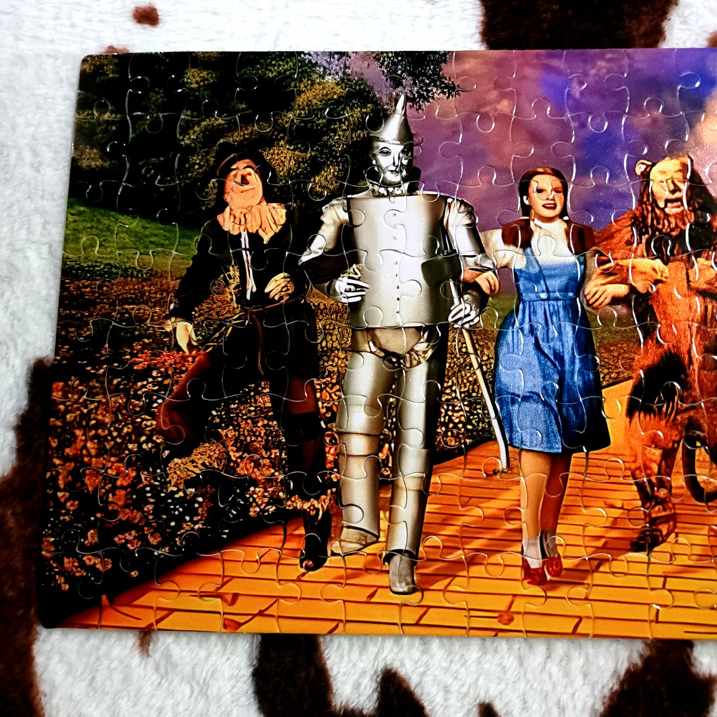 Wizard Of Oz Yellow Brick Road 120 PC Handmade Jigsaw Puzzle