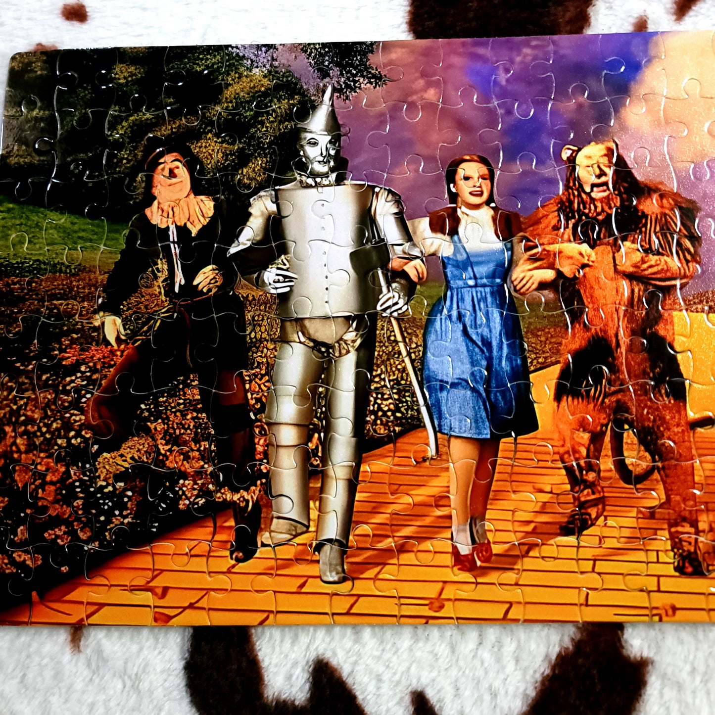 Wizard Of Oz Yellow Brick Road 120 PC Handmade Jigsaw Puzzle