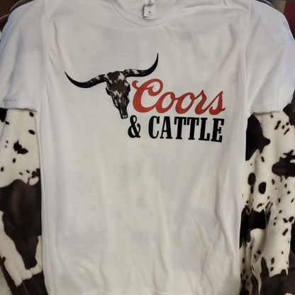 Coors And Cattle Graphic T-Shirt