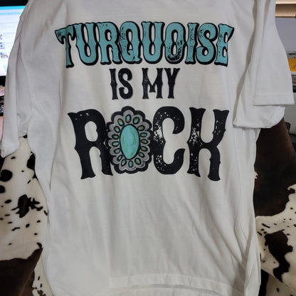 Turquoise Is My Rock Graphic T-Shirt
