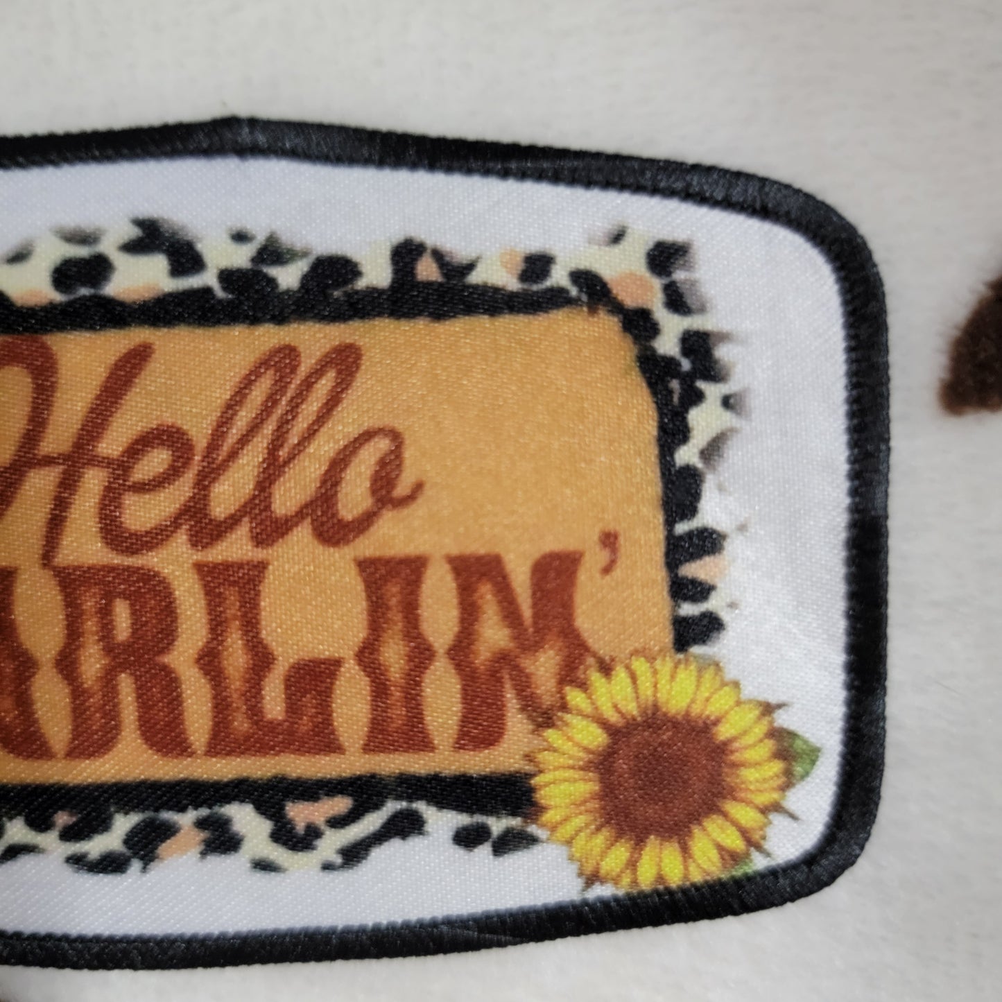 Hello Darlin Hat Patch