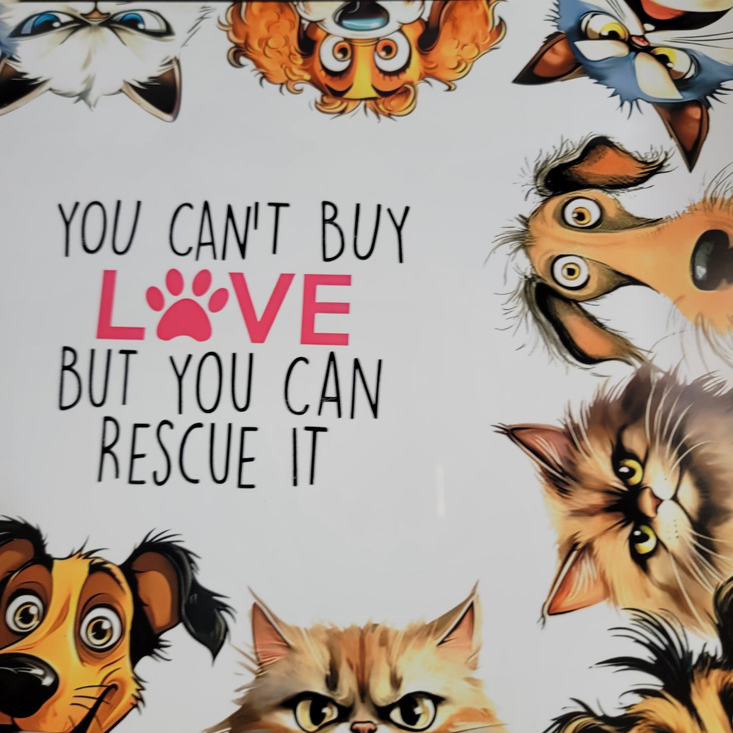 Dogs Rescue Metal Sign