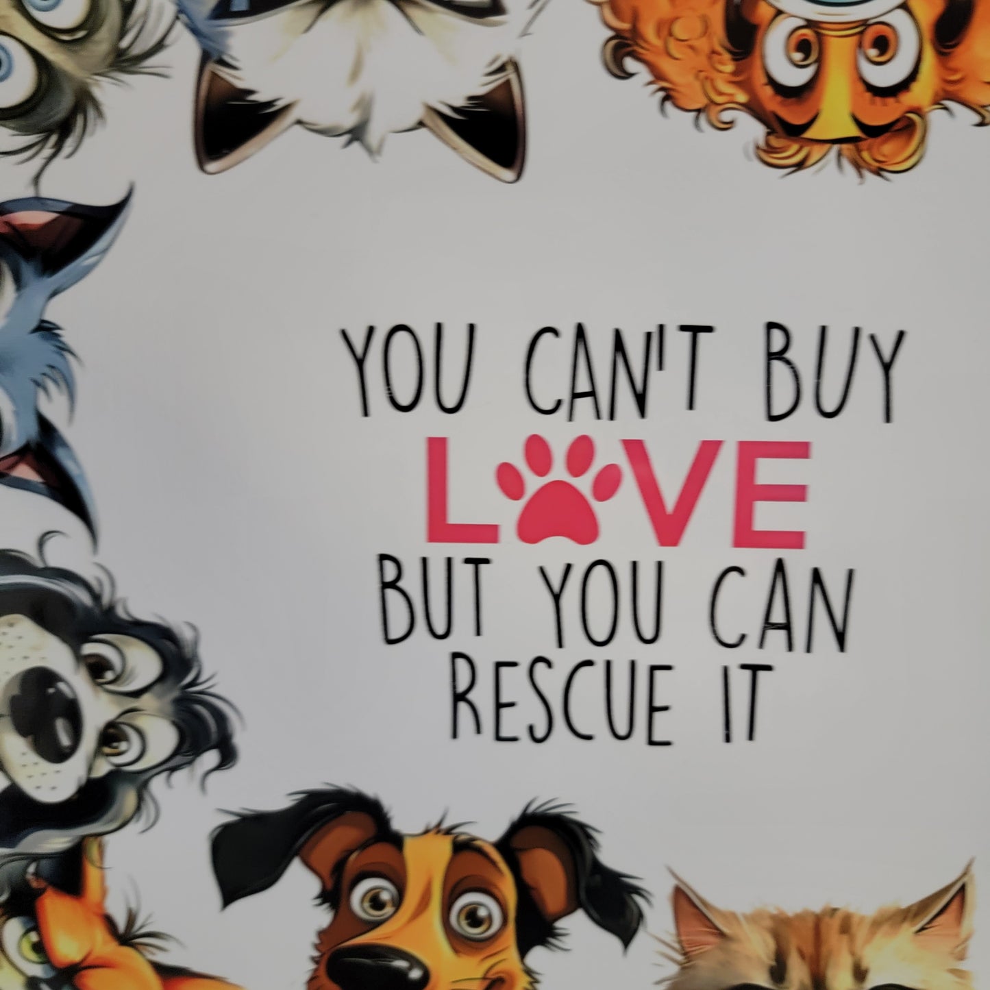 Dogs Rescue Metal Sign