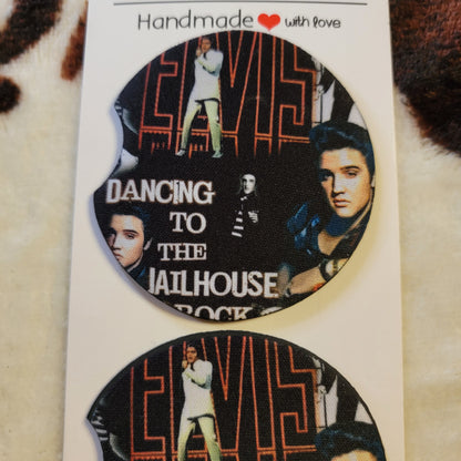 Elvis Neoprene Car Coaster Set