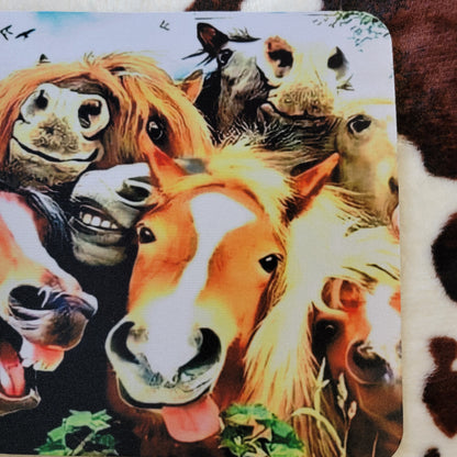 Laughing Horses Computer Mouse Pad