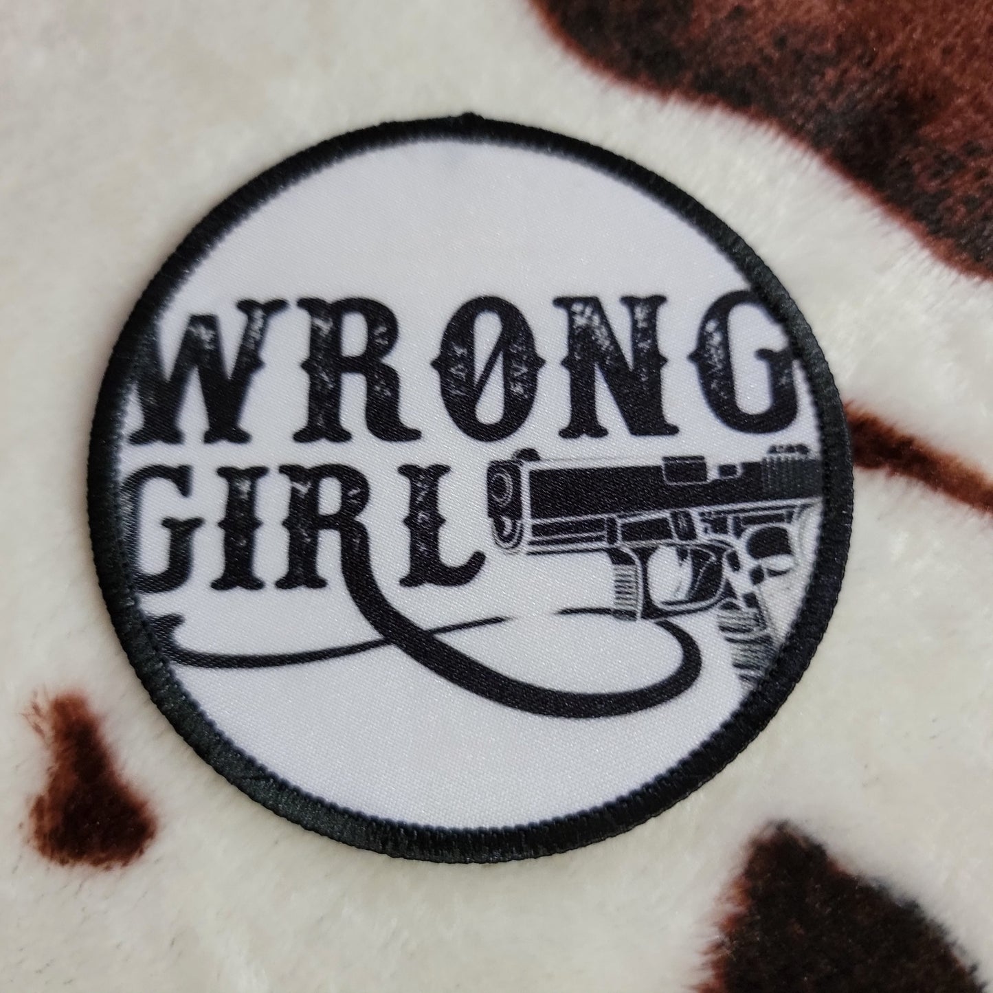 Wrong Girl Western Hat Patch