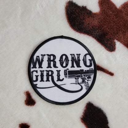 Wrong Girl Western Hat Patch