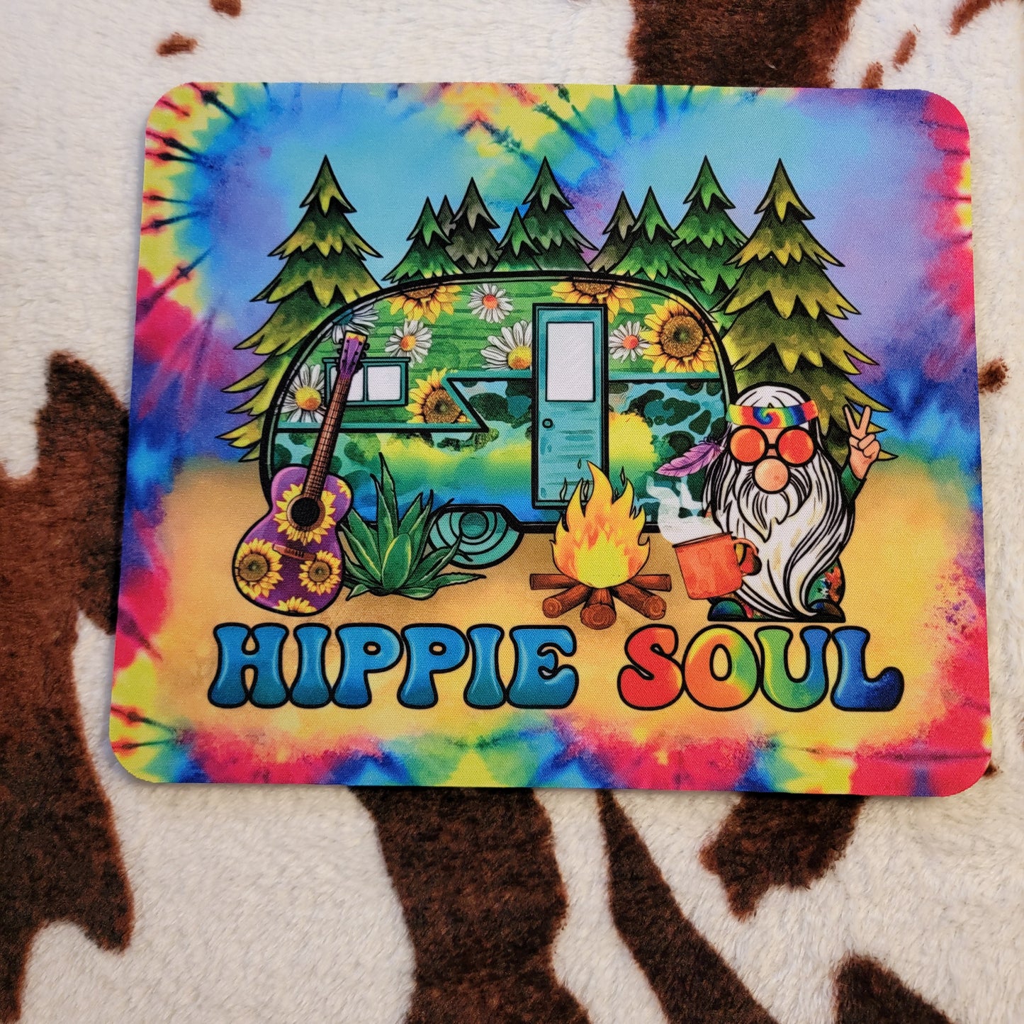 Hippie Gnome Computer Mouse Pad