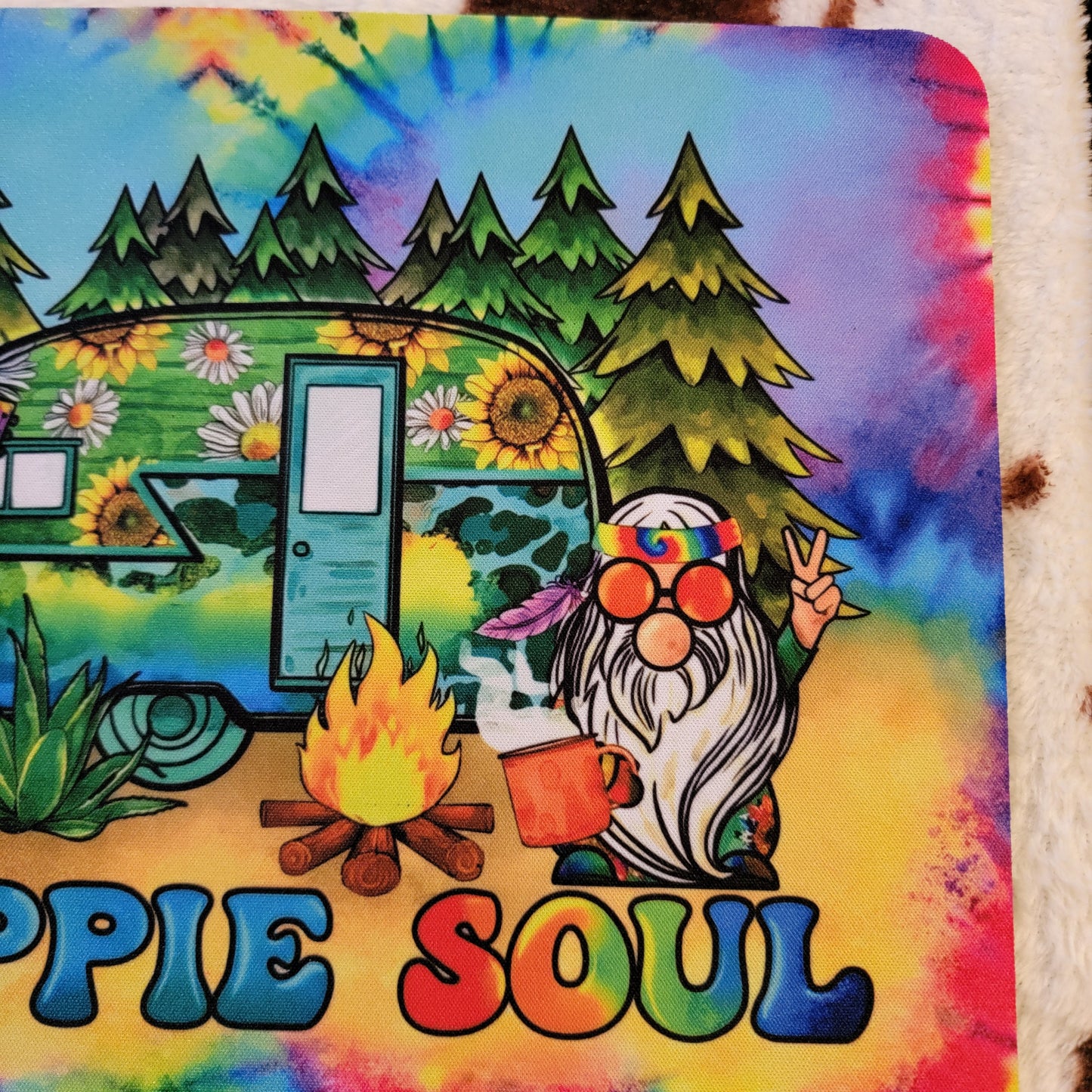 Hippie Gnome Computer Mouse Pad