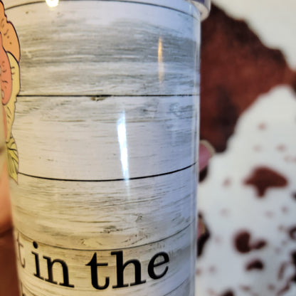 Throw It In The F*** It Bucket Custom 20oz Skinny Tumbler