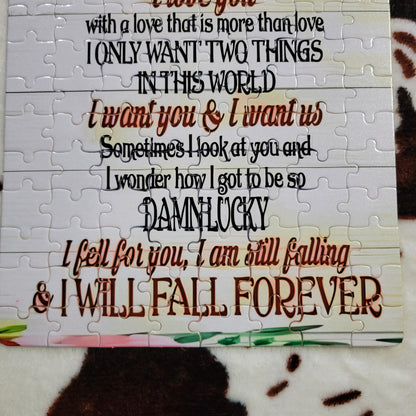 Husband Or Wife Poem 120 Piece Handmade Jigsaw Puzzle