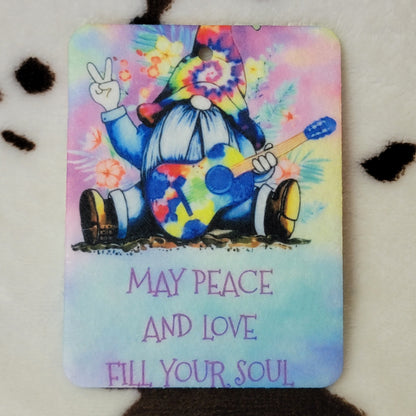 Peace Gnome Unscented Car Air Freshener Freshie