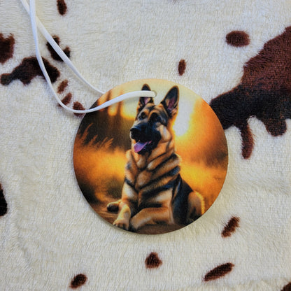 German Shepherd Dog Unscented Car Air Freshener