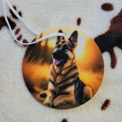 German Shepherd Dog Unscented Car Air Freshener