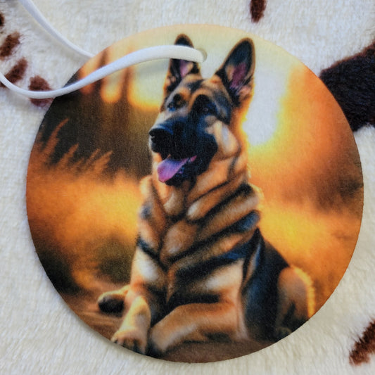 German Shepherd Dog Unscented Car Air Freshener