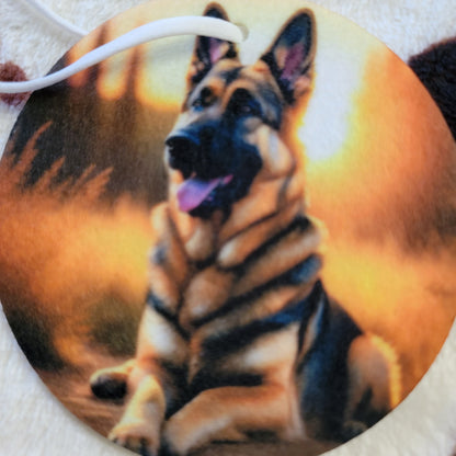 German Shepherd Dog Unscented Car Air Freshener