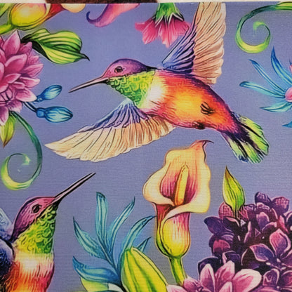 Purple Hummingbirds Mouse Pad