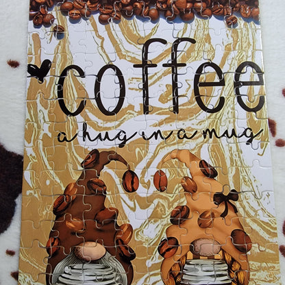 Coffee Gnomes 120 PC Handmade Jigsaw Puzzle