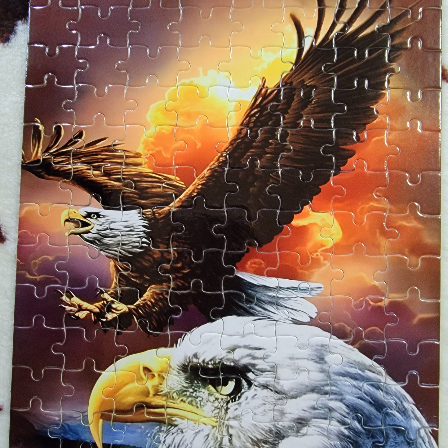 Flying Eagle 120 Piece Handmade Jigsaw Puzzle