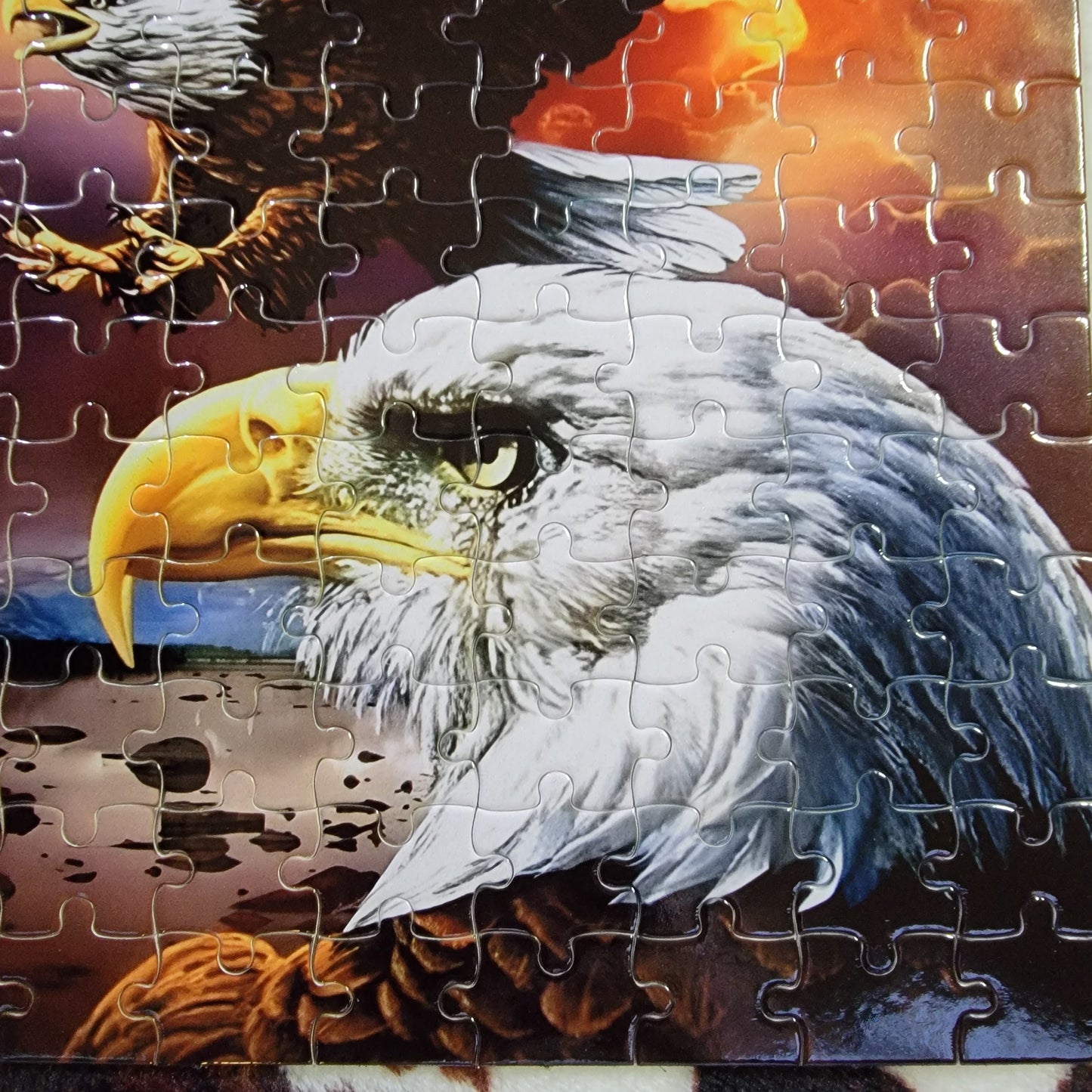 Flying Eagle 120 Piece Handmade Jigsaw Puzzle