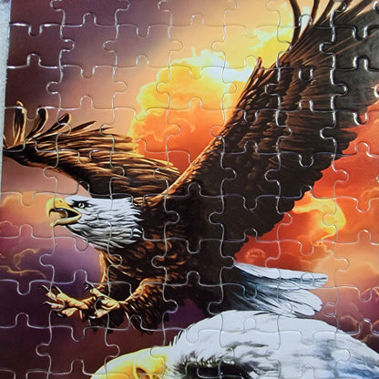 Flying Eagle 120 Piece Handmade Jigsaw Puzzle