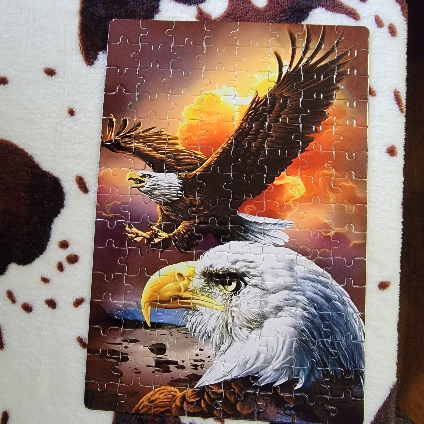 Flying Eagle 120 Piece Handmade Jigsaw Puzzle