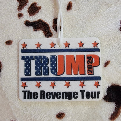 Trump Revenge Tour Unscented Car Air Freshener Freshie