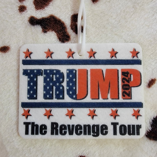 Trump Revenge Tour Unscented Car Air Freshener Freshie