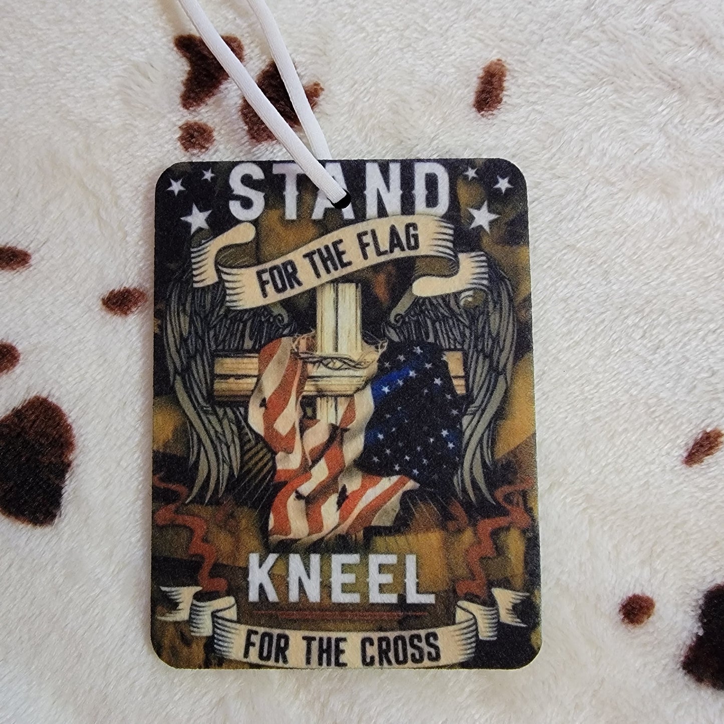 Stand For The Flag Unscented Car Air Freshener Freshie