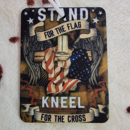 Stand For The Flag Unscented Car Air Freshener Freshie