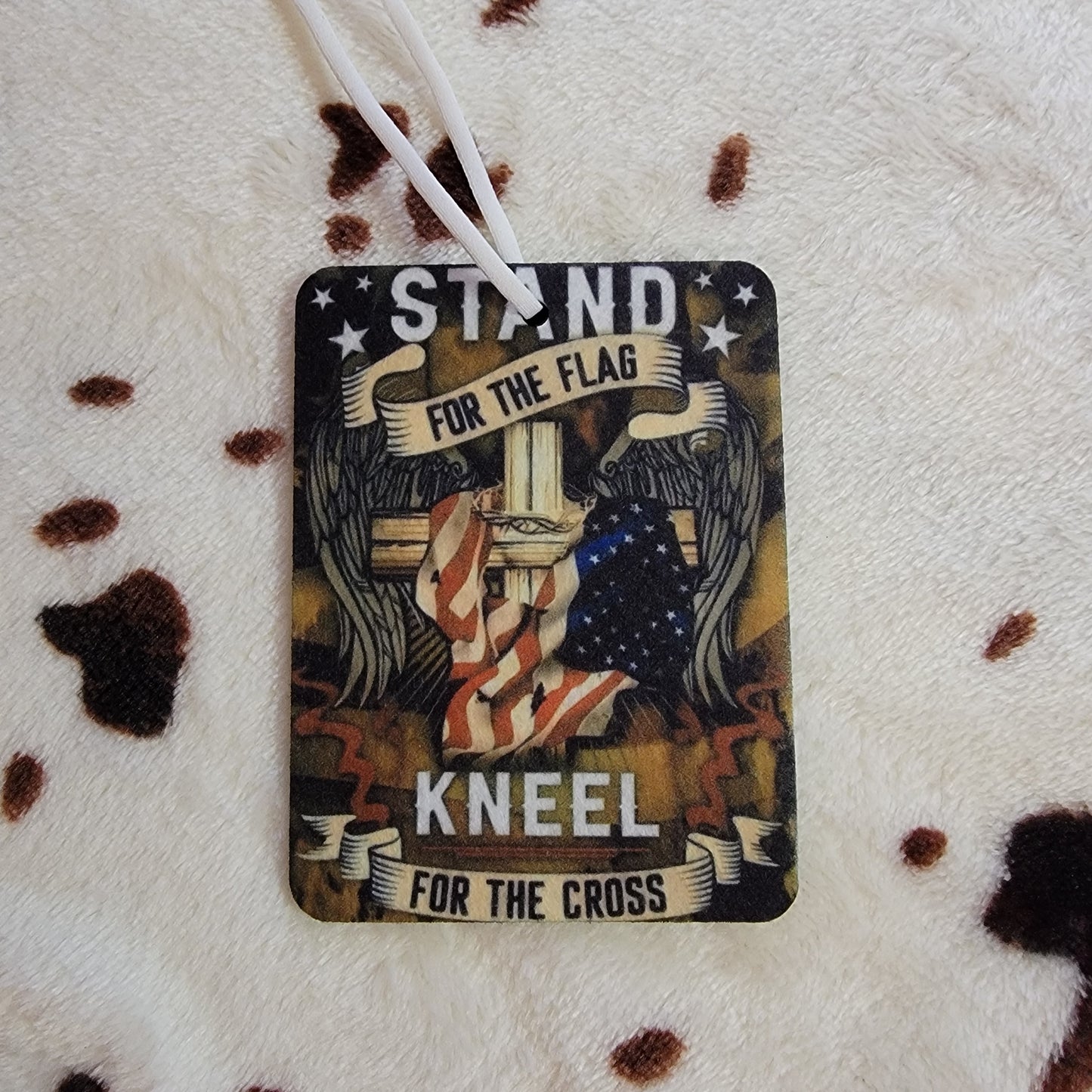 Stand For The Flag Unscented Car Air Freshener Freshie