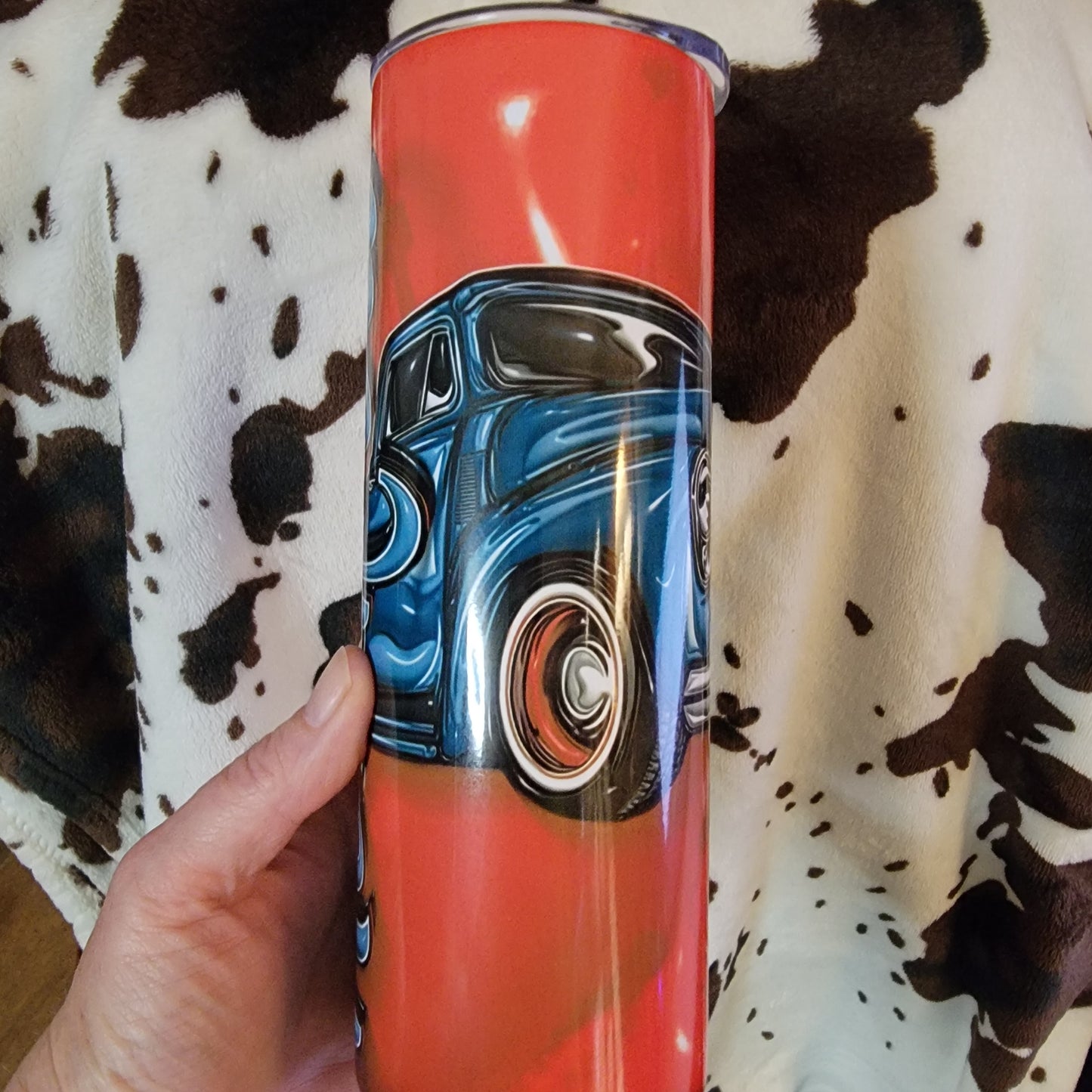 Hot Rod Old Truck Red 20oz Skinny Tumbler