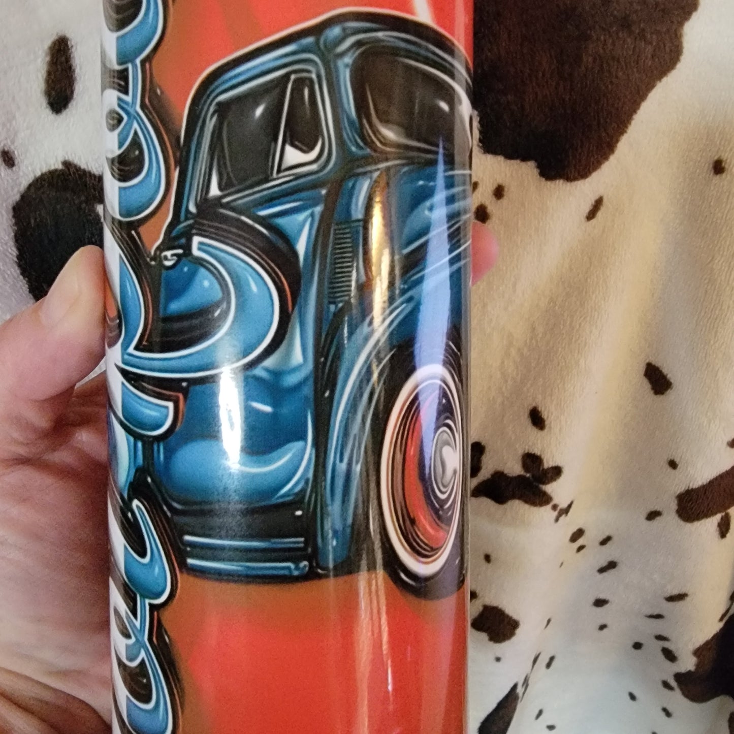 Hot Rod Old Truck Red 20oz Skinny Tumbler