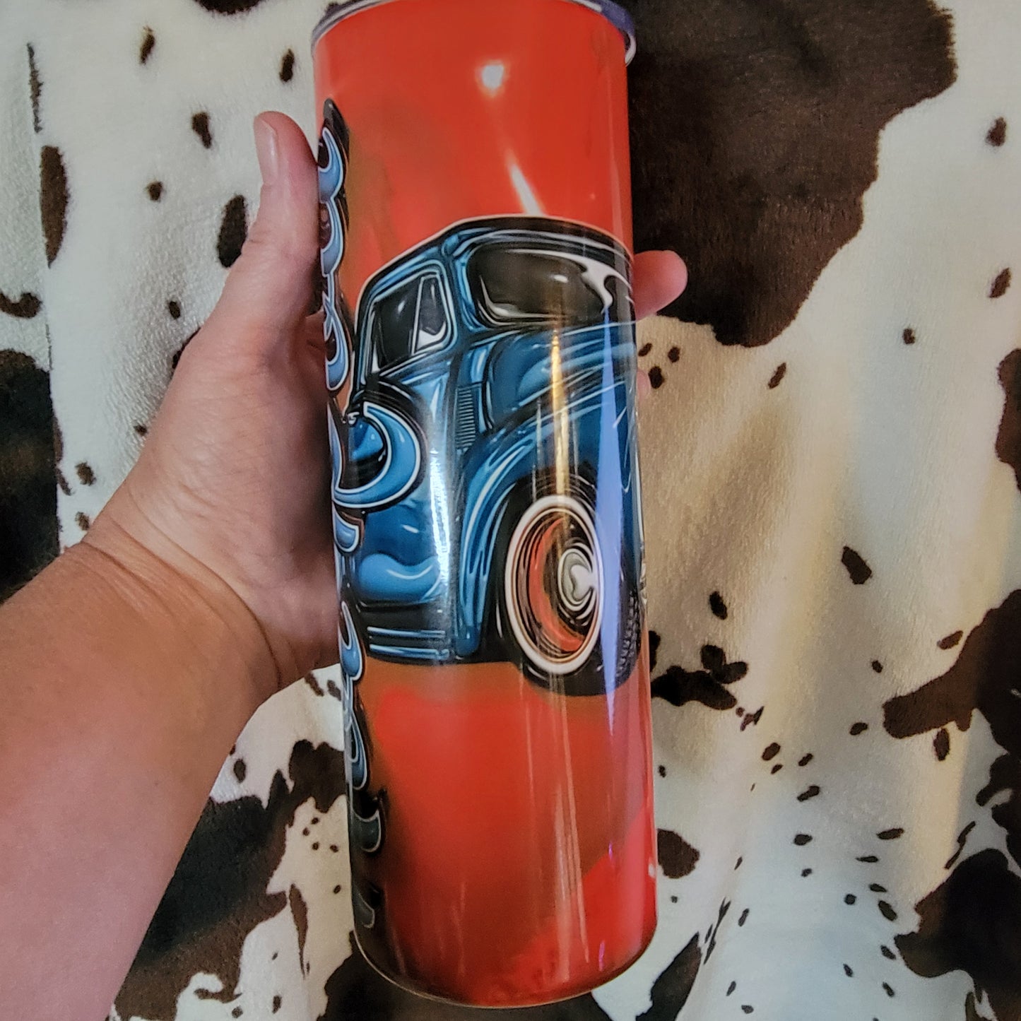 Hot Rod Old Truck Red 20oz Skinny Tumbler