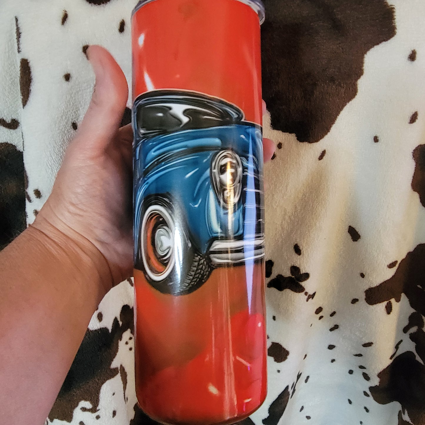 Hot Rod Old Truck Red 20oz Skinny Tumbler