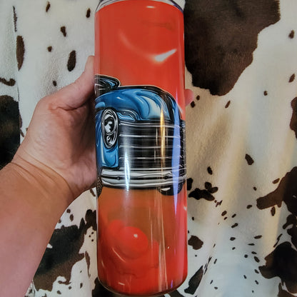 Hot Rod Old Truck Red 20oz Skinny Tumbler