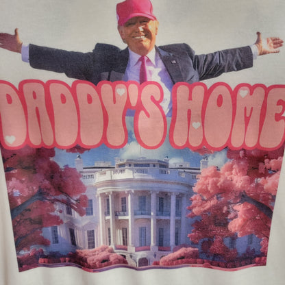 Trump Daddys Home Pink Graphic T-Shirt