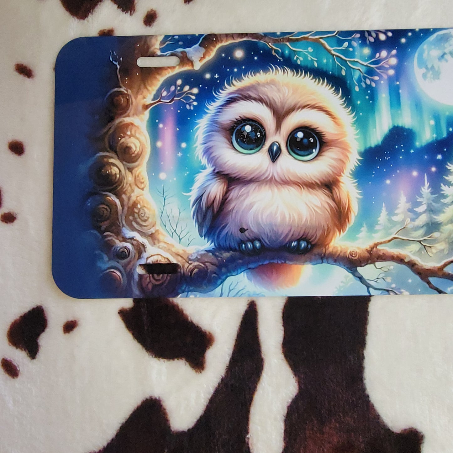 Cartoon Owl Car Tag License Plate