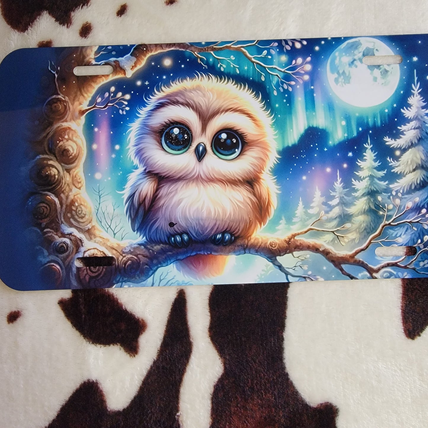 Cartoon Owl Car Tag License Plate