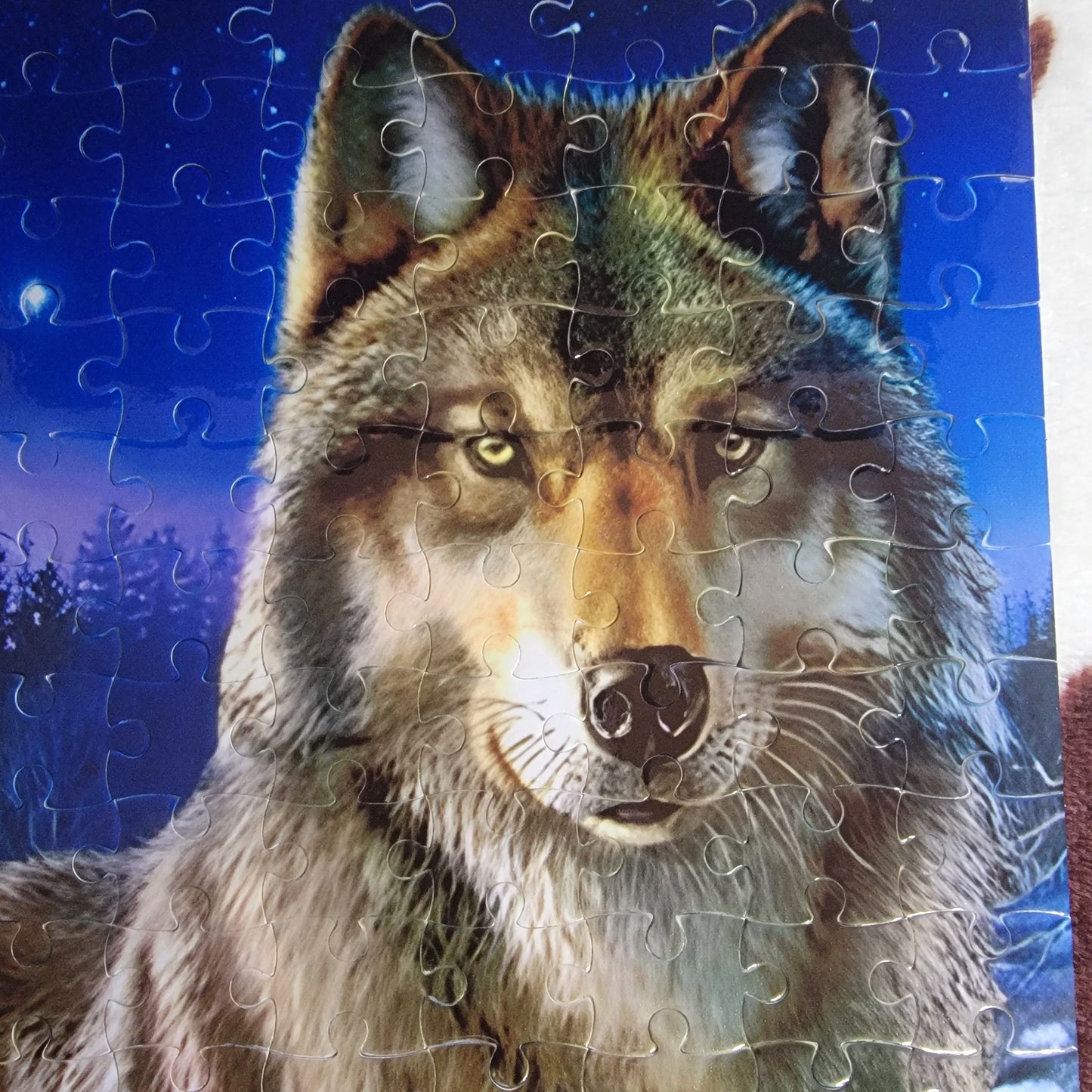 Winter Wolf 120 Piece Handmade Jigsaw Puzzle