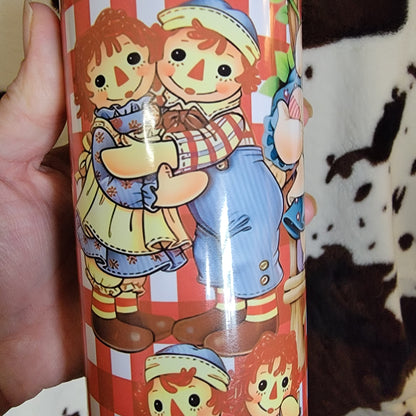 Raggedy Ann and Andy 20oz Skinny Tumbler