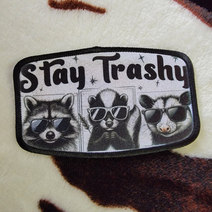 Stay Trashy Western Hat Patch