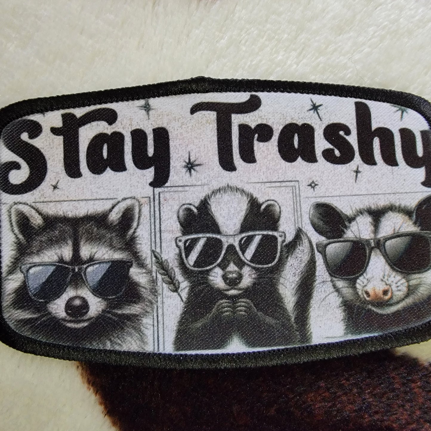 Stay Trashy Western Hat Patch