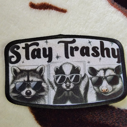 Stay Trashy Western Hat Patch