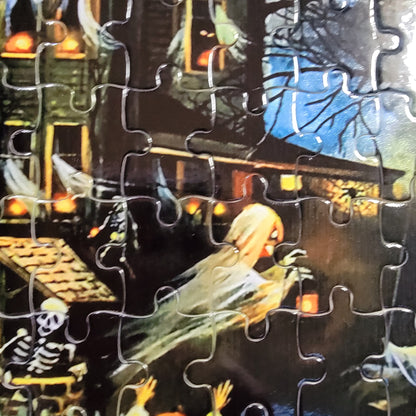 Ghost Haunted House Halloween Handmade Jigsaw Puzzle